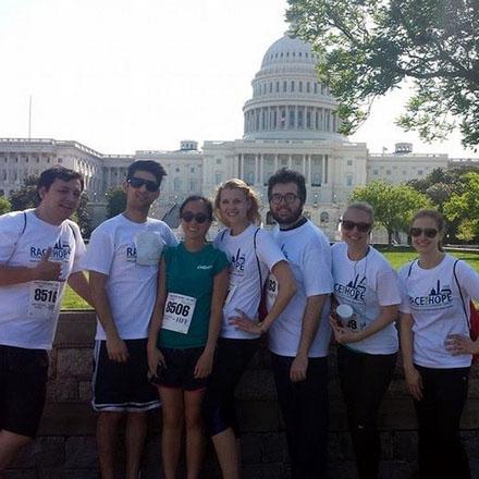 Law school friends and me, enjoying a 5k run in support of charity (spring 2014)